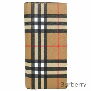 バーバリー ロンドン 長財布 Burberry メンズ チェック柄 レザー