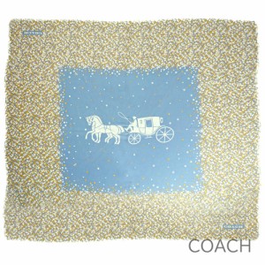 コーチ スカーフ COACH ストール レディース 花柄 馬車モチーフ