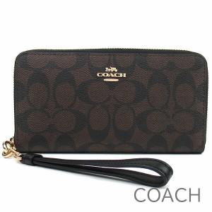 コーチ 長財布 COACH レディース シグネチャー ストラップ付き