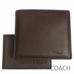 コーチ 二つ折り財布 COACH 定期入れ パスケース IDケース メンズ レザー