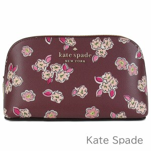 ケイトスペード 化粧ポーチ コスメポーチ レディース kate spade 花柄 グリッター