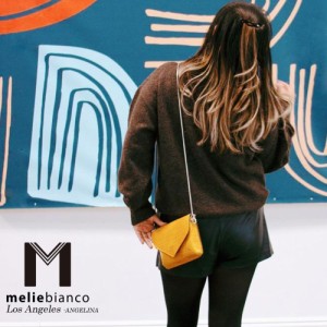 限定品 Melie Bianco メリービアンコ CM7066 Anna Free People レディース マスタード クロコダイル柄 ミニバッグ チェーンショルダー ク