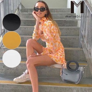 限定品 Melie Bianco メリービアンコ TM5000 Clarissa レディース サークルハンドル クリアバッグ インバッグ付 ハンドバッグ 高級ヴィー