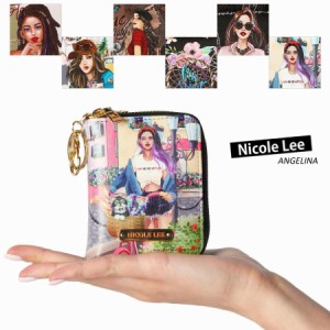 数量限定！NICOLE LEE ニコールリー PRT6319レディース カードケース ダブルファスナー コンパクト お札入れ 小銭入れ ミニ財布 ウォレッ