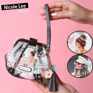 数量限定 NICOLE LEE ニコールリー CP6623 レディース がま口コスメポーチ ミニバッグ リップ 春夏秋冬 ビーガンレザー ヴィーガン 人気 