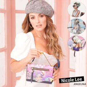 数量限定 NICOLE LEE ニコールリーPRT7406 レディース ハンドバッグ ビジュー フラワー ミニバッグ ショルダー 春夏秋冬 ビーガンレザー 