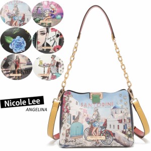 数量限定 NICOLE LEE ニコールリー PRT16501 STAIRWAY TO HEAVEN BE MY VALENTINEレディース 巾着ハンドバッグ ビジュー フラワー 春夏秋