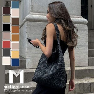 限定品 2024 Melie Bianco（メリービアンコ）AB9559 Johanna Large Recycled Vegan Shoulder Bag レディース 編み込み メッシュ 網目 大