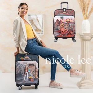 2024  新作  NICOLE LEE ニコールリー LG1420  ニコルリー カウガール 45L キャリーバッグ キャリーケース 旅行 バック スーツケース 4輪