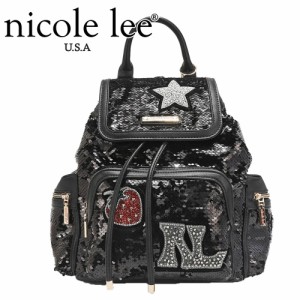 2024 新作 数量限定 NICOLE LEE ニコールリー SEQ16944 SEQUIN PATCH BACKPACK レディース スパンコール バックパック リュックサック 15