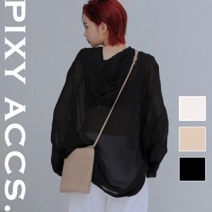 保証付 返品OK  日本正規代理店  2024 PIXY ACCS. ピクシーアックス  GR230003 レディース プリーツショルダー バッグ スマホショルダー 