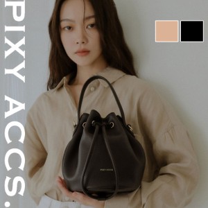 保証付 返品OK 日本正規代理店 2024 PIXY ACCS. ピクシーアックス PX240005 レディース ポーチ 巾着 ハンドバッグ ショルダーバッグ 2WAY