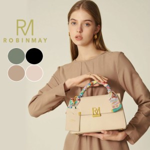 保証付 返品OK  正規品  2024 ROBINMAY ロビンメイ 正規代理店 B178 Siele Handbag  レディース シルクスカーフハンドル RMロゴ アンティ