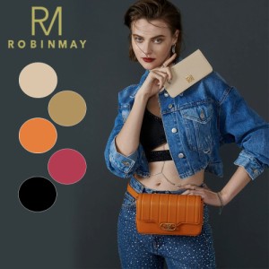 保証付 返品OK  正規品 2024 ROBINMAY ロビンメイ C266 Rose Velvet Crossbody Bag  レディース RMロゴ ミニハンドバッグ チェーンショル