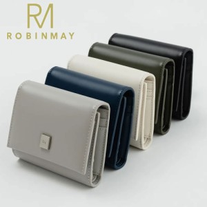 保証付 返品OK  正規品  2024 ROBINMAY ロビンメイ  財布 L127 荷絲真皮短夾 レディース RMロゴ 本革レザー 三つ折り 折りたたみ財布 ウ