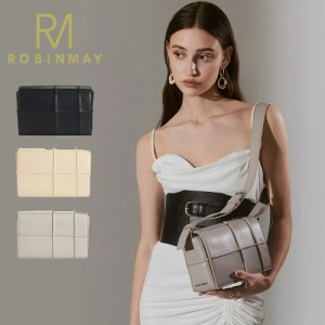 保証付 返品OK 正規品 2024 ROBINMAY ロビンメイ WC092 Choco Crossbody Bag(L) レディース RMロゴ スクエア型ショルダーバッグ  春夏秋