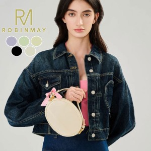 保証付 返品OK 正規品 2024 ROBINMAY ロビンメイ WC128 粉餅斜背包 レディース 楕円形 丸型 ハンドバッグ 斜め掛け ショルダーバッグ 春