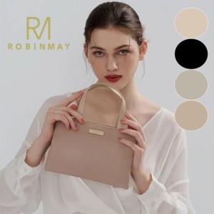 保証付 返品OK  正規品  2024 ROBINMAY ロビンメイ  Z395 Ritasha handbag (M) レディース シンプル RMロゴ スクエア ハンドバッグ ショ