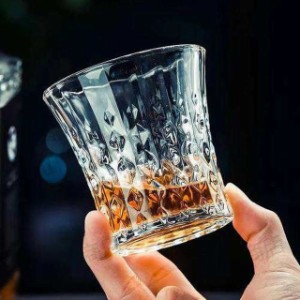 ウイスキーグラス ロックグラス 240ml ２個セット ブランデーグラス ウイスキー　クリア グラス クリスタルグラス コップ ビアグラス シ
