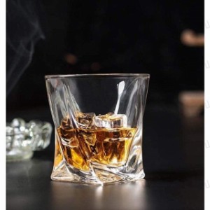 アルコールグラス 300ML 1個 ウイスキー  ウィスキーグラス グラス 酒器  ツイスト ロックグラス お洒落な 晩酌  テキーラ ウォッカ 焼酎