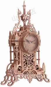 時計塔 3D立体パズル　クロック組立モデル  木製 時計 置時計 模型 レトロ おもちゃ 子供 大人向け DIY組み立て玩具 インテリア　飾り品