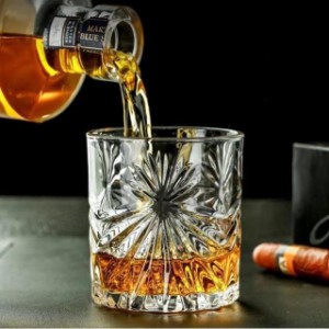 ウイスキーグラス  ブランデーグラス ロックグラス ウイスキー　  クリア グラス クリスタルグラス  300ml 2個セット