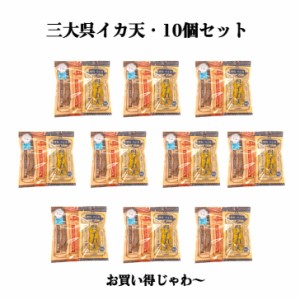 送料無料　イカフライ　おつまみ　広島お土産　広島名物　三大呉イカ天（３種類セット）お得な10個セット　イカ天　いか天　お菓子　いか