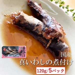 国産 【真いわしの煮付 120g×５袋】保存料・化学調味料不使用