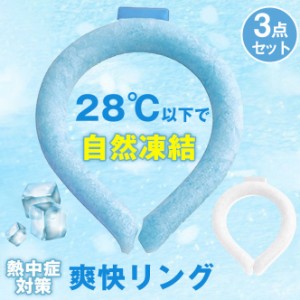 明日まで値引き 即日発送 3枚入 ネッククーラー 28℃以下自然凍結 結露しない PCM素材 クールネック アイスネックバンド 爽