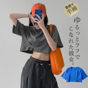 tシャツ レディース 半袖 カットソー 春夏 トップス UV プルオーバー インナー ショット丈 薄手 体型カバー 楽ちん 夏物 