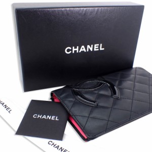 【中古】CHANEL/シャネル キャビアスキン 5番台 ブラック 長財布[b30-55］