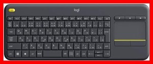 ロジクール ワイヤレスキーボード タッチ キーボード K400pBK 国内正規品