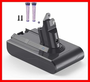 FLYLINKTECH ダイソン v6 バッテリー 21.6V 4600mAh 互換品 dyson v6 DC62 DC61 HH08 DC59 DC58 DC74 SV03 SV04 SV05 SV