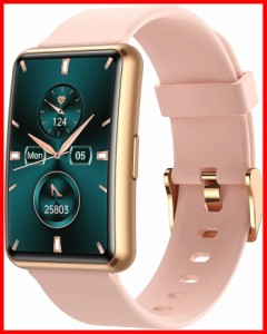スマートウォッチ レディース 曲面スクリーン 1.57インチ 日本正規品 smart watch 活動量計 スポーツウォッチ 腕時計 歩数計 IP68 メッセ
