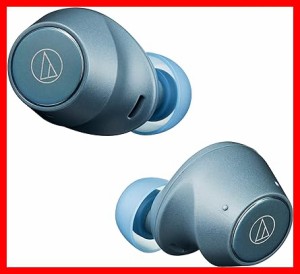 オーディオテクニカ ATH-CKS30TW BL ワイヤレスイヤホン bluetooth 【完全ワイヤレスイヤホン / 重低音 / IP55 防水防塵規格 / マルチポ