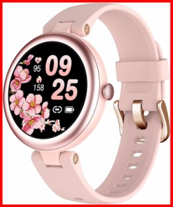 SHANG WING スマートウォッチ レディース 小さめ 腕時計 女性用 Smart Watch Women 1.09インチ高精細画面 iPhone/Android対応 着信通知 2