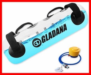 GLADANA ウォーターバッグ 35L 体幹トレーニング コアトレーニング 目盛り付き 筋トレ器具 ポンプ付き