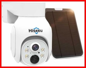 【HiseeuのNVRシステムに増設可能&電池式カメラ】Hiseeu防犯カメラソーラー 400万画素ワイヤレス防犯カメラ 120°広角レンズ 配線不要 双