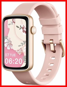 SHANG WING スマートウォッチ レディース リストバンド 型 腕時計 iPhone/Android対応 Smart Watch 着信通知 睡眠測定 女子生理サイクル