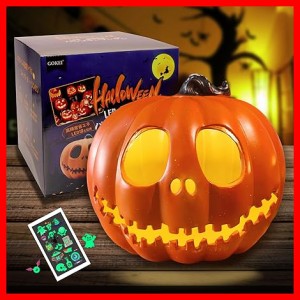 GOKEI ハロウィン 飾り カボチャ かぼちゃ LEDライト ランタン ハロウィン パンプキン ジャックオ 電池式 置物 カボチャのオブジェ 飾り