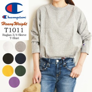 Champion チャンピオン T1011 ティーテンイレブン ラグラン 3/4スリーブ 七分袖 Tシャツ カットソー made in USA アメリカ製 無地 メンズ