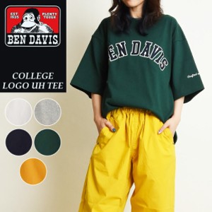 ベンデイビス BEN DAVIS カレッジロゴ クルーネック 半袖 Tシャツ COLLEGE LOGO UH TEE メンズ商品 レディース着用 オーバーサイズ ビッ