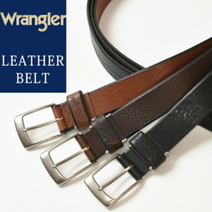 【ベルト ビジカジ 人気第1位】Wrangler/ラングラー ソフト レザー ベルト WR3072  メンズ 本革 カジュアル ゴルフ 日本製 WR-3072【gs2