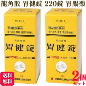 第2類医薬品 2個セット 龍角散 胃健錠 220錠 胃腸薬