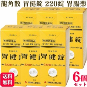 第2類医薬品 6個セット 龍角散 胃健錠 220錠 胃腸薬