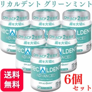 6個セット リカルデント ボトル ガム 140g グリーンミント 歯科医院専用 送料無料