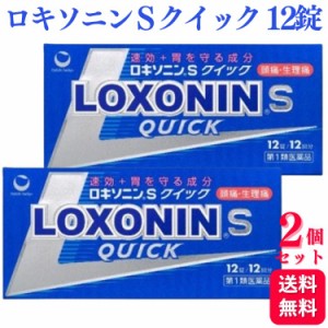 第1類医薬品 2個セット 第一三共ヘルスケア ロキソニン S クイック 12錠 痛み止め 鎮痛薬