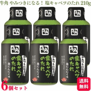 6個セット  フードレーベル 牛角 やみつきになる！塩キャベツのたれ 塩にんにく味 210g 塩キャベツ やみつき塩キャベツ