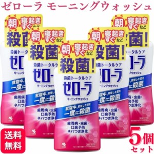 5個セット 小林製薬 ゼローラ モーニングウォッシュ 450ml 口臭予防