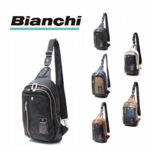 【ポイント10倍】Bianchi ビアンキ　ボディバッグ　TBPI-12　ワンショルダーバッグ　斜め掛け　通勤　通学　鞄　撥水　メンズ　レディー